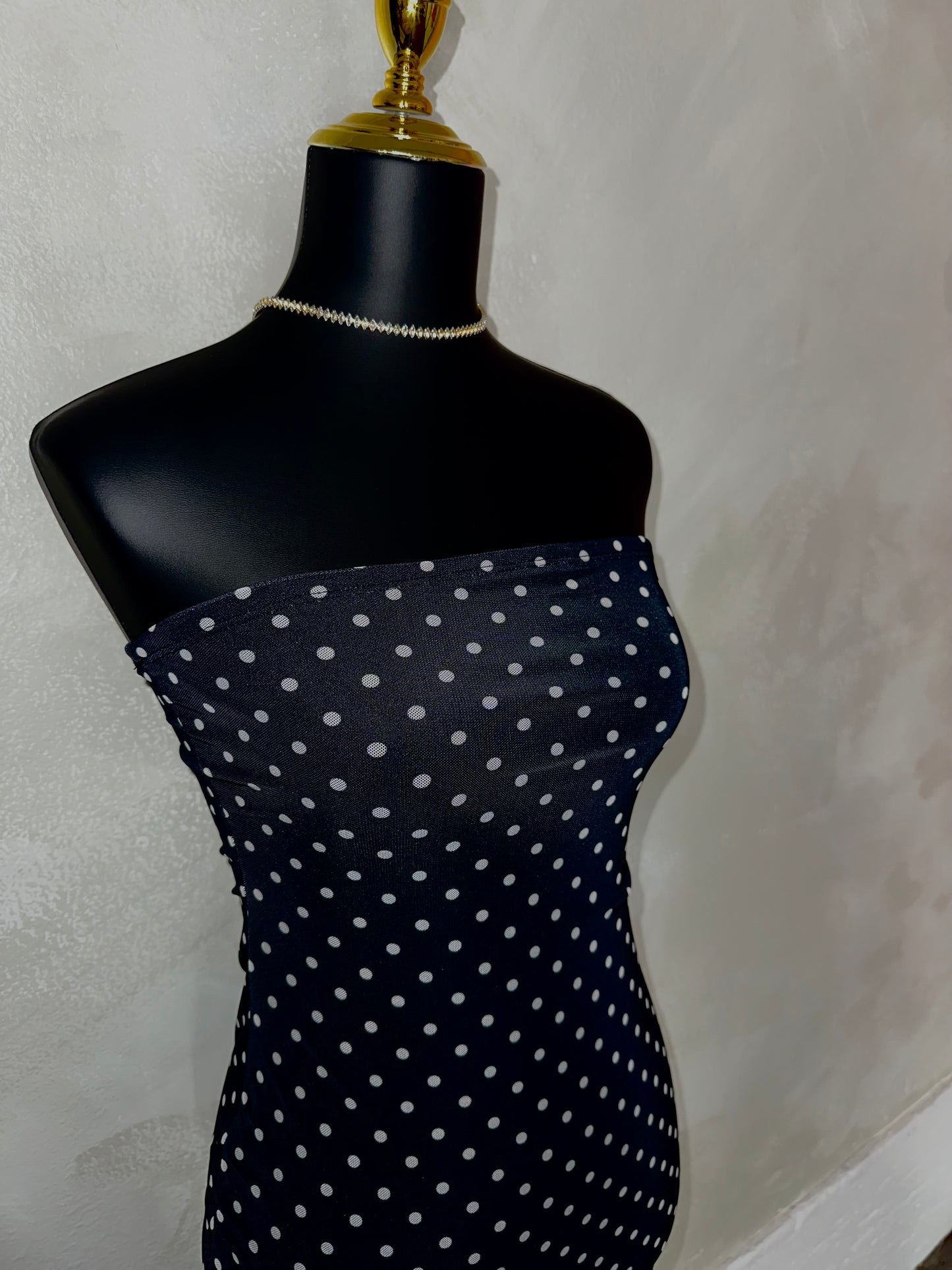 Black & white Polka Dress
