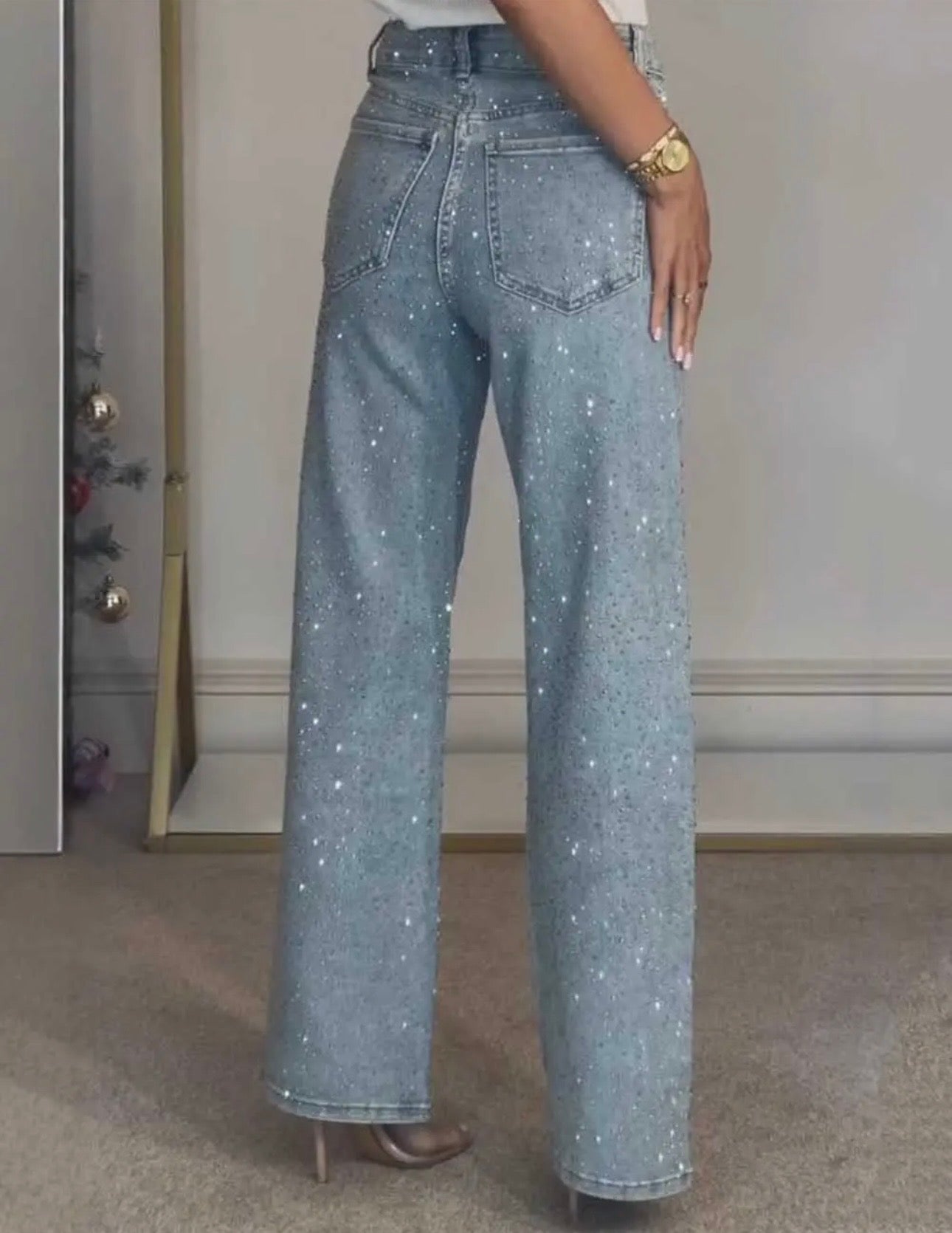 Light Blue full Rhinestone