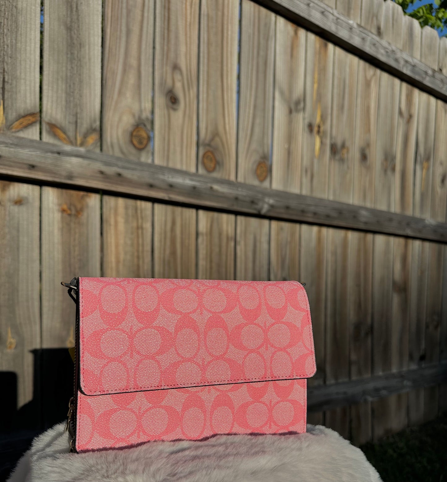 Oval pink Shoulder bag