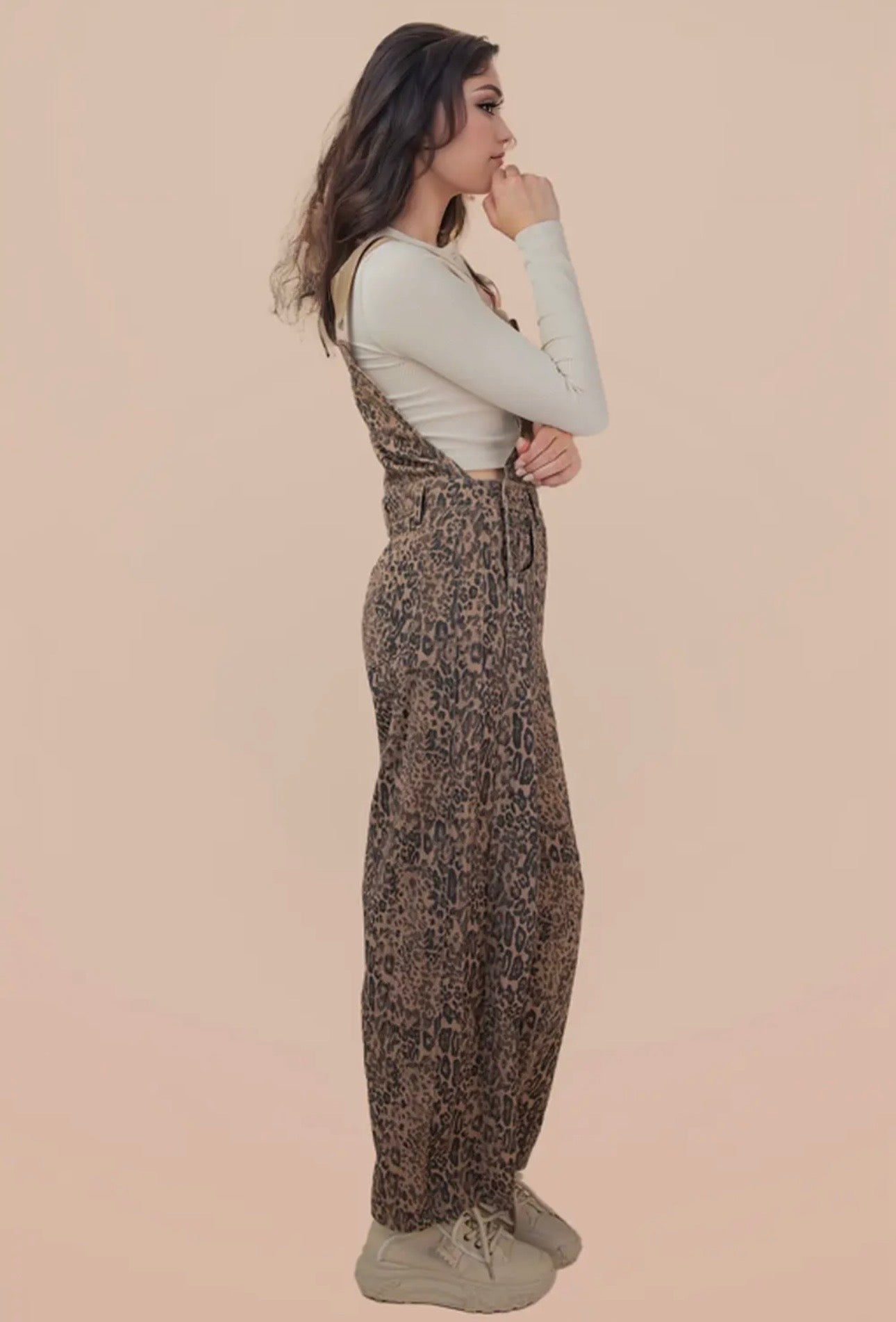 Leopard Print Overall