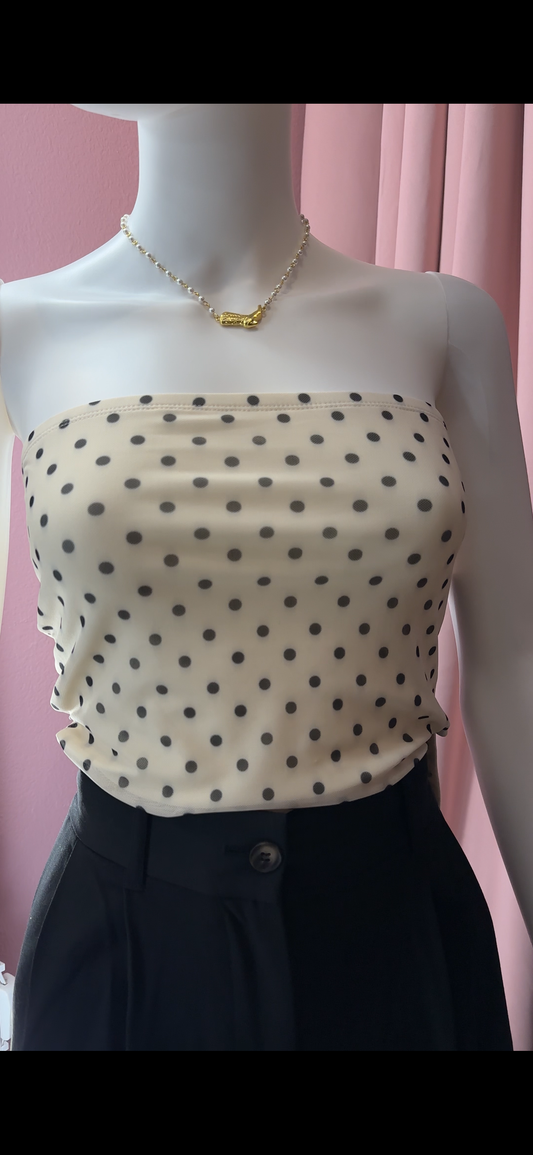 Polka Dot tube tank top