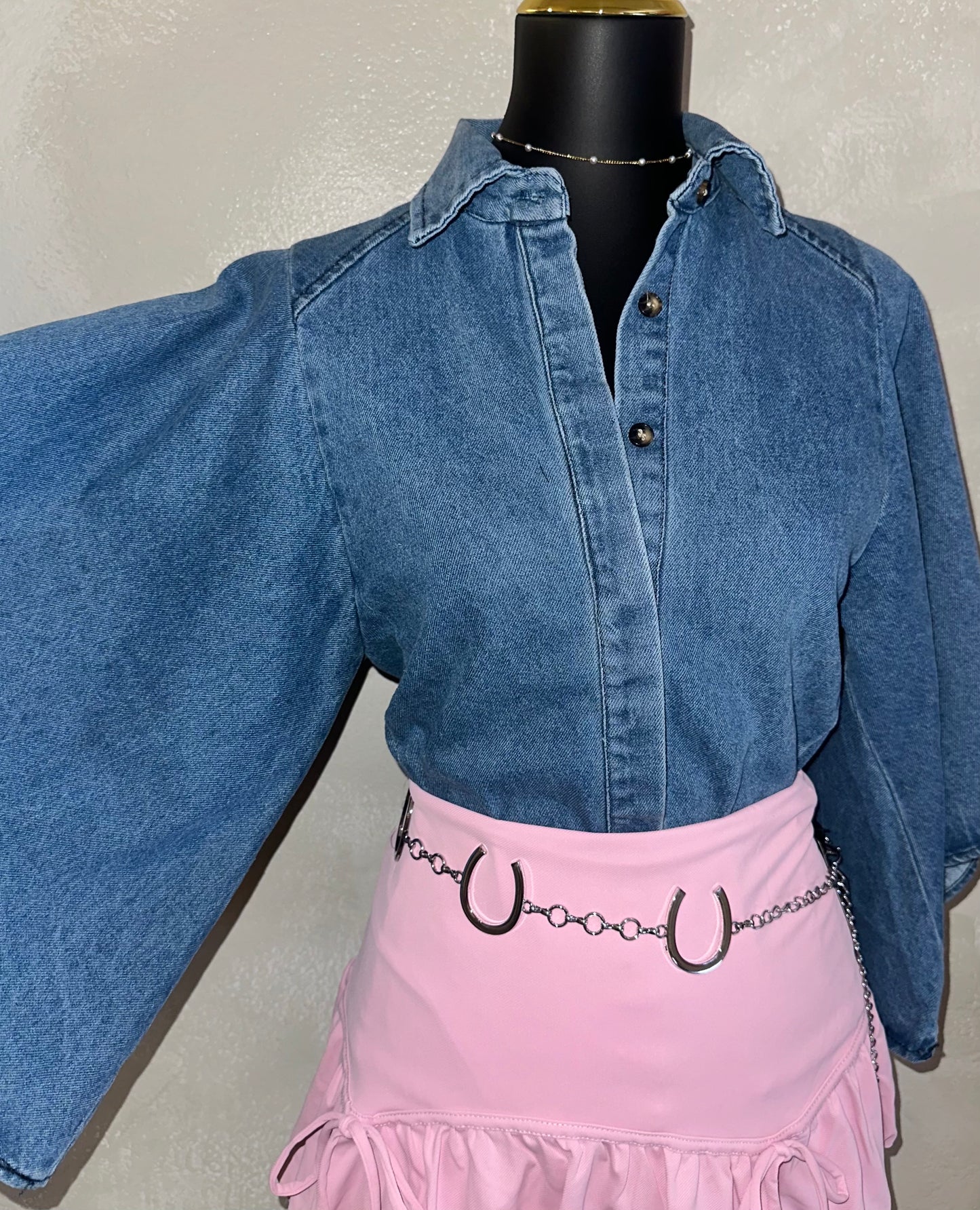 Deep Denim Bell Blouse